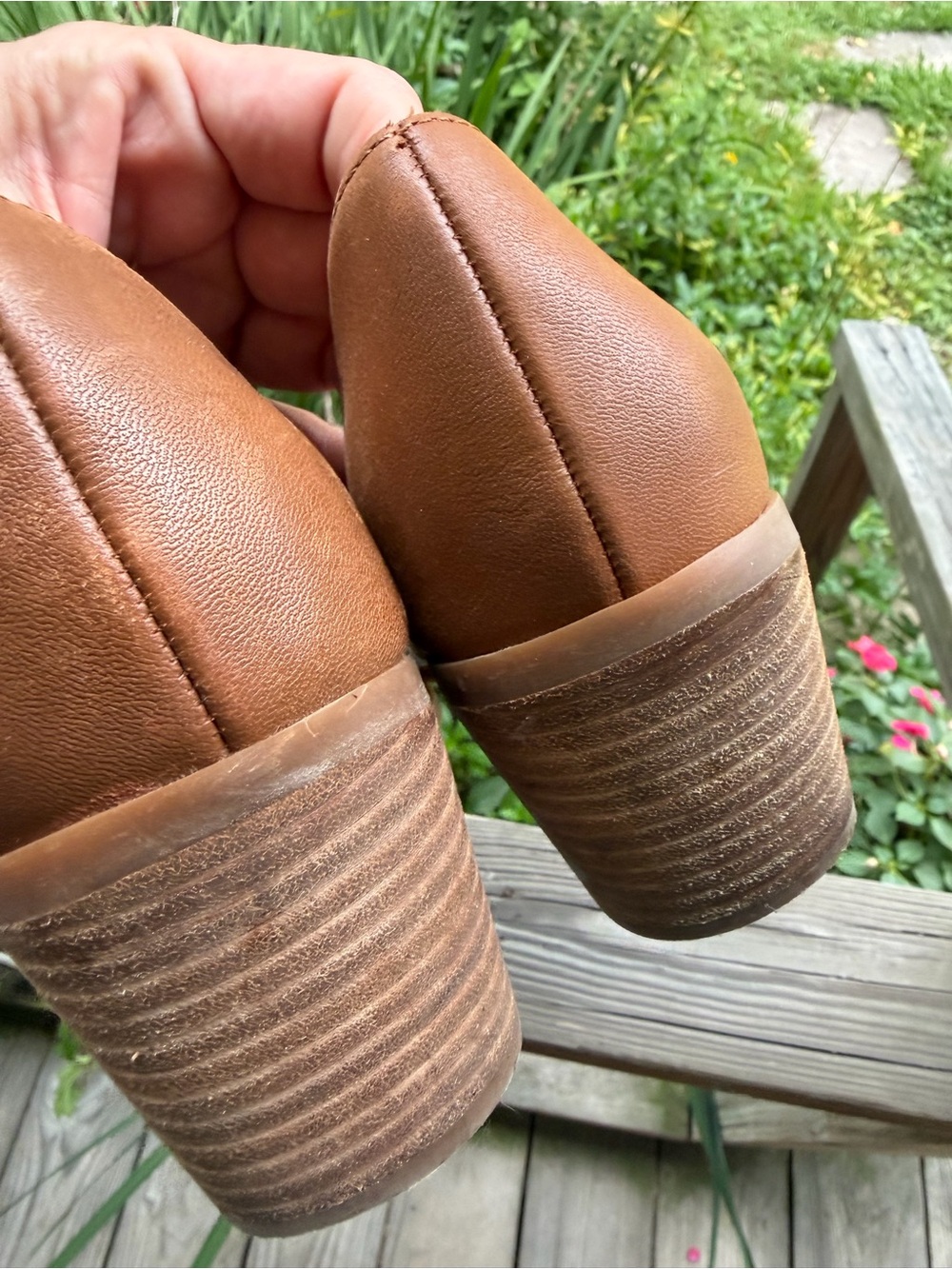 Sole Society Brown Open-Toe D’Orsay Block Heel Sandals - Picture 3 of 8